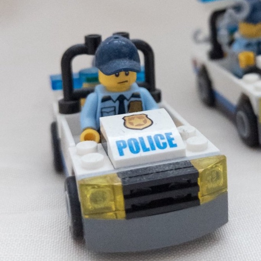 Lego Police Officer 👮 Mini figure with Police car Toys & Collection Display